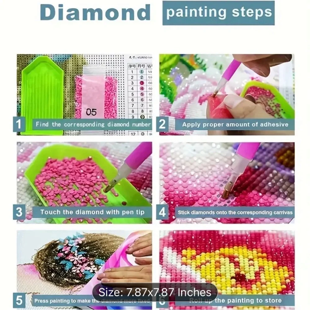 Cute Cow Diamond Painting Kit: DIY Wall Art, Adult Digital Painting Set